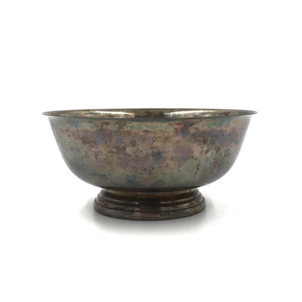 Vintage Metal Pedestal Bowl Gorham EP